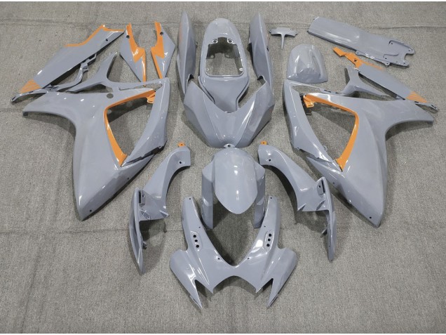 2006-2007 Nardo and Orange Trim Suzuki GSXR 600-750 Motorcycle Fairings 2006-2007 Nardo and Orange Trim Suzuki GSXR 600-750 Motorcycle Fairings