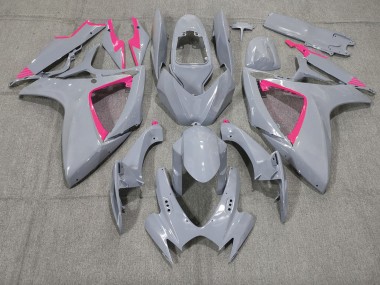 2006-2007 Nardo and Pink Trim Suzuki GSXR 600-750 Motorcycle Fairings