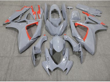 2006-2007 Nardo and Red Trim Suzuki GSXR 600-750 Motorcycle Fairings