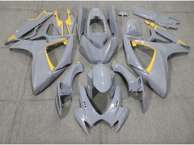 2006-2007 Nardo and Yellow Trim Suzuki GSXR 600-750 Motorcycle Fairings