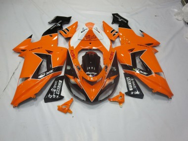 2006-2007 Orange Black Kawasaki ZX10R Motorcycle Fairings