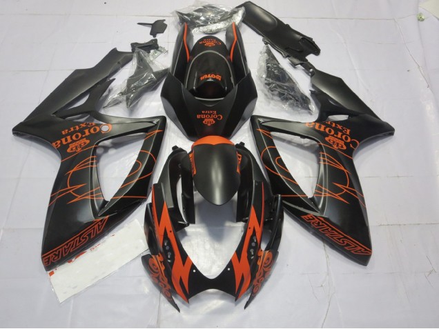 2006-2007 Orange Matte Suzuki GSXR 600-750 Motorcycle Fairings 2006-2007 Orange Matte Suzuki GSXR 600-750 Motorcycle Fairings