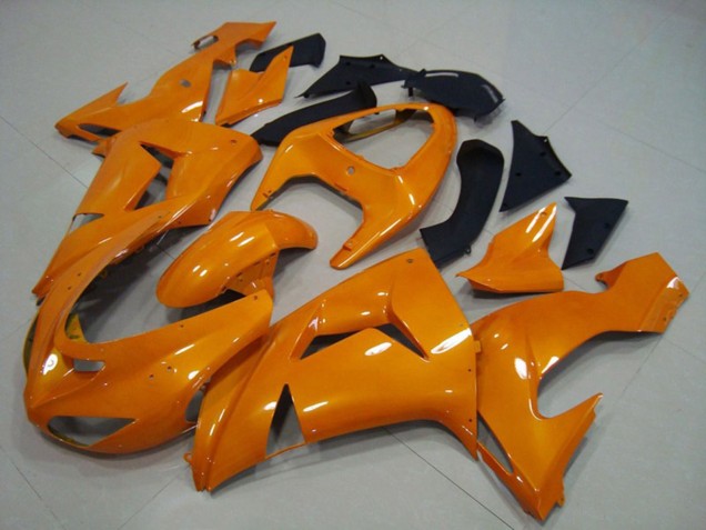 2006-2007 Orange Plain Kawasaki ZX10R Motorcycle Fairings 2006-2007 Orange Plain Kawasaki ZX10R Motorcycle Fairings