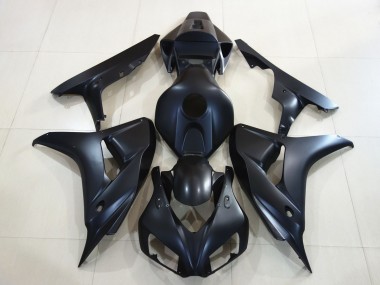 2006-2007 Plain Matte Black Honda CBR1000RR Motorcycle Fairings