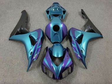 2006-2007 Purple and Emerald Honda CBR1000RR Motorcycle Fairings