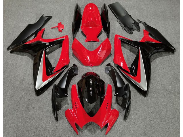 2006-2007 Red Black OEM Style Suzuki GSXR 600-750 Motorcycle Fairings 2006-2007 Red Black OEM Style Suzuki GSXR 600-750 Motorcycle Fairings