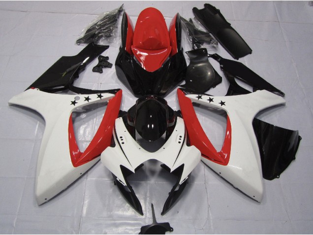 2006-2007 Red Star Suzuki GSXR 600-750 Motorcycle Fairings 2006-2007 Red Star Suzuki GSXR 600-750 Motorcycle Fairings