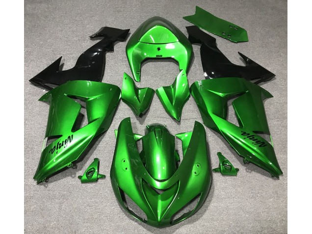 2006-2007 Reptile Green Kawasaki ZX10R Motorcycle Fairings 2006-2007 Reptile Green Kawasaki ZX10R Motorcycle Fairings
