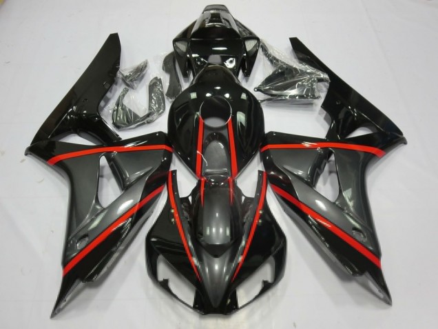 2006-2007 Silver and Black Honda CBR1000RR Motorcycle Fairings 2006-2007 Silver and Black Honda CBR1000RR Motorcycle Fairings