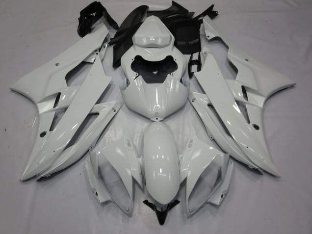 2006-2007 White Gloss Yamaha R6 Motorcycle Fairings 2006-2007 White Gloss Yamaha R6 Motorcycle Fairings