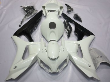 2006-2007 White and Black Honda CBR1000RR Motorcycle Fairings