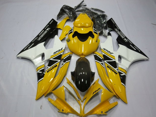 2006-2007 Yellow Motul OEM Style Yamaha R6 Motorcycle Fairings 2006-2007 Yellow Motul OEM Style Yamaha R6 Motorcycle Fairings