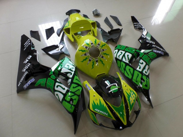 2006-2007 Yellow Rossi Honda CBR1000RR Motorcycle Fairings 2006-2007 Yellow Rossi Honda CBR1000RR Motorcycle Fairings