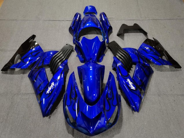 2006-2011 Blue Gloss Kawasaki ZX14R Motorcycle Fairings 2006-2011 Blue Gloss Kawasaki ZX14R Motorcycle Fairings