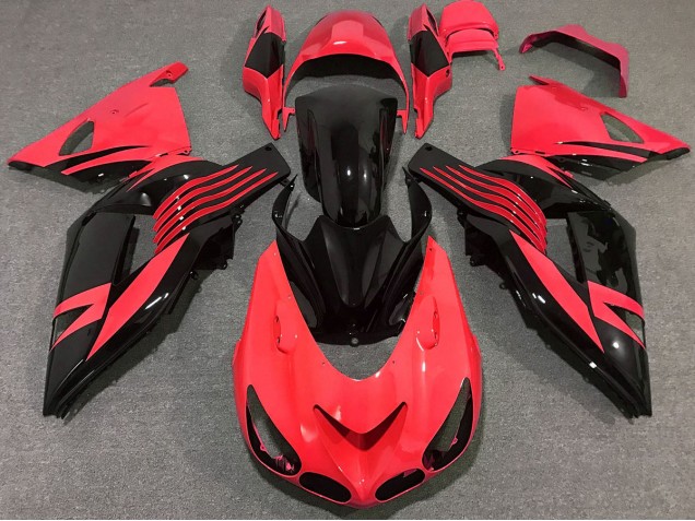 2006-2011 Bright Red Kawasaki ZX14R Motorcycle Fairings 2006-2011 Bright Red Kawasaki ZX14R Motorcycle Fairings