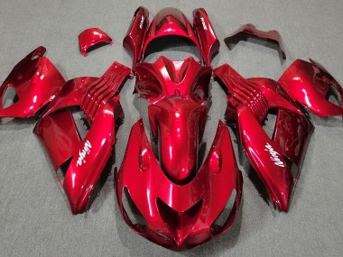 2006-2011 Red Gloss Kawasaki ZX14R Motorcycle Fairings