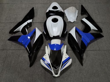 2007-2008 Black White and Blue Honda CBR600RR Motorcycle Fairings