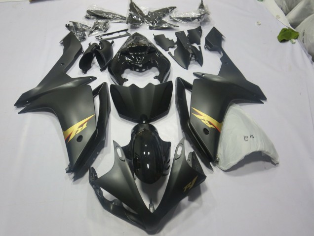 2007-2008 Black and Gold Yamaha R1 Motorcycle Fairings 2007-2008 Black and Gold Yamaha R1 Motorcycle Fairings