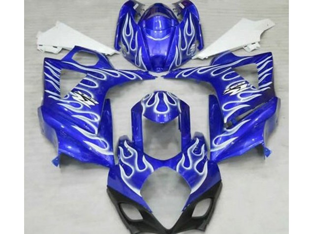 2007-2008 Blue Flame Suzuki GSXR 1000 Motorcycle Fairings 2007-2008 Blue Flame Suzuki GSXR 1000 Motorcycle Fairings