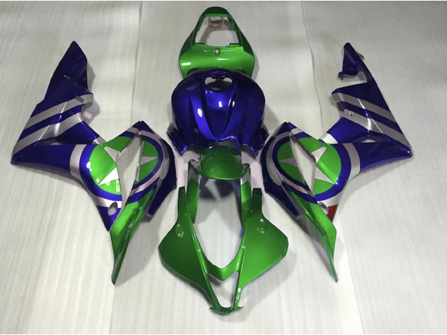 2007-2008 Blue Green Captain America Honda CBR600RR Motorcycle Fairings 2007-2008 Blue Green Captain America Honda CBR600RR Motorcycle Fairings