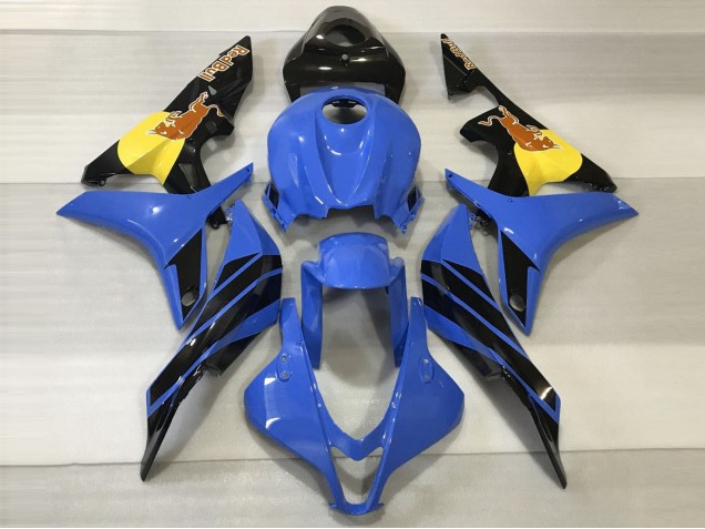 2007-2008 Blue & Orange Bull Honda CBR600RR Motorcycle Fairings 2007-2008 Blue & Orange Bull Honda CBR600RR Motorcycle Fairings