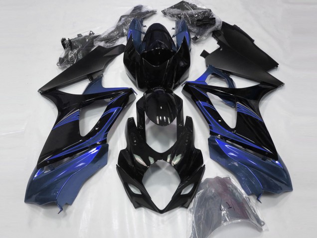 2007-2008 Blue and Gloss Black Suzuki GSXR 1000 Motorcycle Fairings 2007-2008 Blue and Gloss Black Suzuki GSXR 1000 Motorcycle Fairings