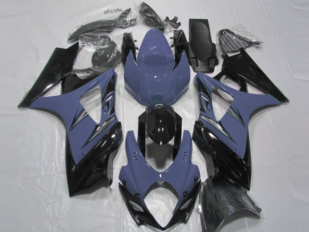 2007-2008 Dark Blue and Black Suzuki GSXR 1000 Motorcycle Fairings 2007-2008 Dark Blue and Black Suzuki GSXR 1000 Motorcycle Fairings