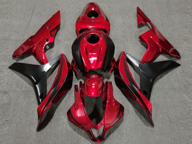 2007-2008 Deep Red OEM Style Honda CBR600RR Motorcycle Fairings