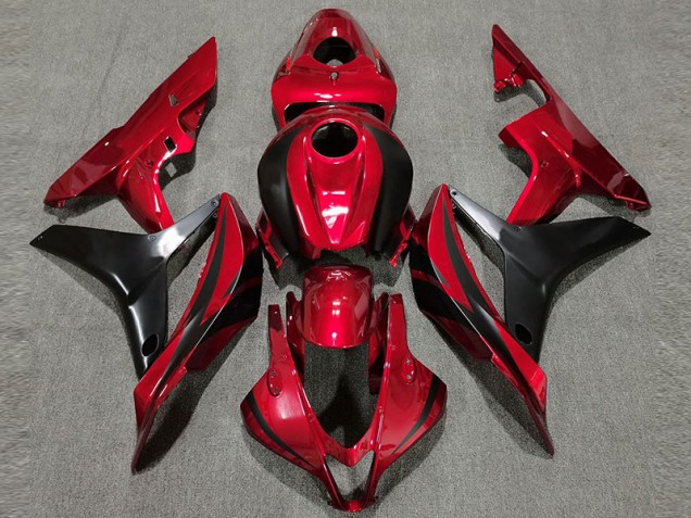 2007-2008 Deep Red OEM Style Honda CBR600RR Motorcycle Fairings 2007-2008 Deep Red OEM Style Honda CBR600RR Motorcycle Fairings