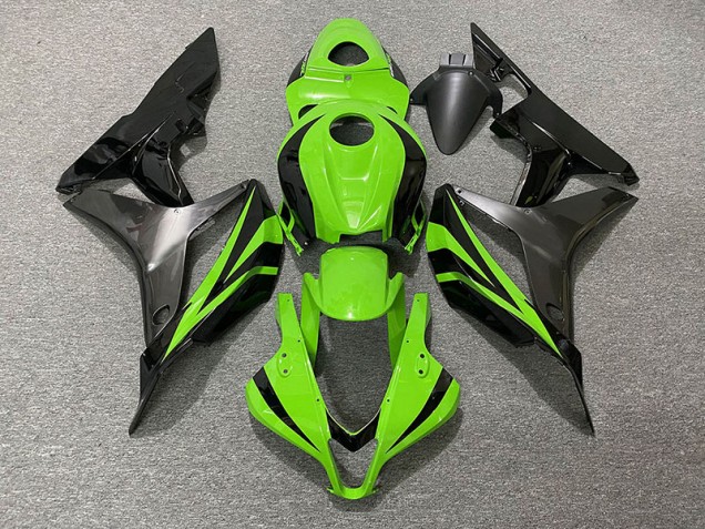2007-2008 Electric Green OEM Style & Grey Honda CBR600RR Motorcycle Fairings 2007-2008 Electric Green OEM Style & Grey Honda CBR600RR Motorcycle Fairings