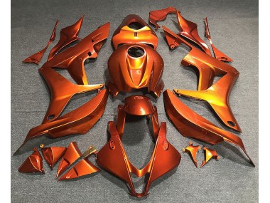 2007-2008 Flat Orange Honda CBR600RR Motorcycle Fairings