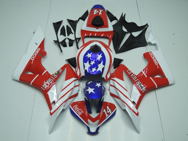 2007-2008 Geico 14 Honda CBR600RR Motorcycle Fairings 2007-2008 Geico 14 Honda CBR600RR Motorcycle Fairings