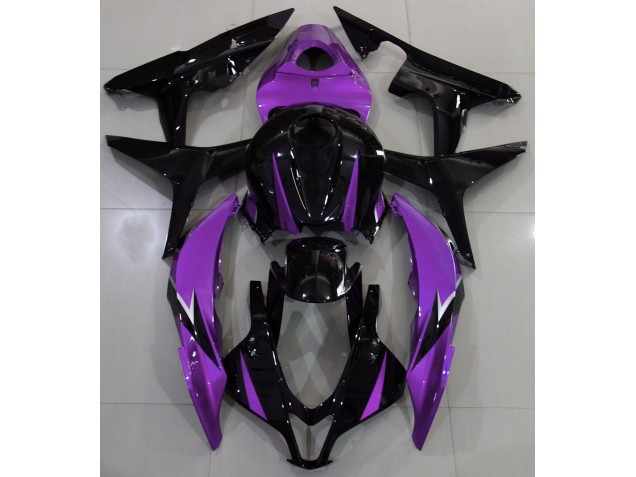 2007-2008 Gloss Black & Purple Honda CBR600RR Motorcycle Fairings 2007-2008 Gloss Black & Purple Honda CBR600RR Motorcycle Fairings