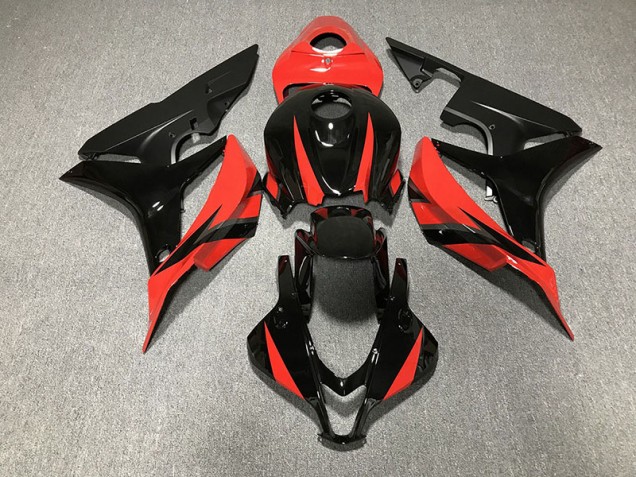 2007-2008 Gloss Black & Red Honda CBR600RR Motorcycle Fairings 2007-2008 Gloss Black & Red Honda CBR600RR Motorcycle Fairings