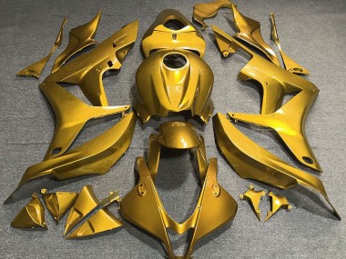 2007-2008 Gloss Gold Plain Honda CBR600RR Motorcycle Fairings