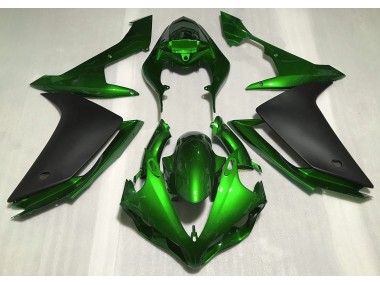 2007-2008 Gloss Green & Black Yamaha R1 Motorcycle Fairings