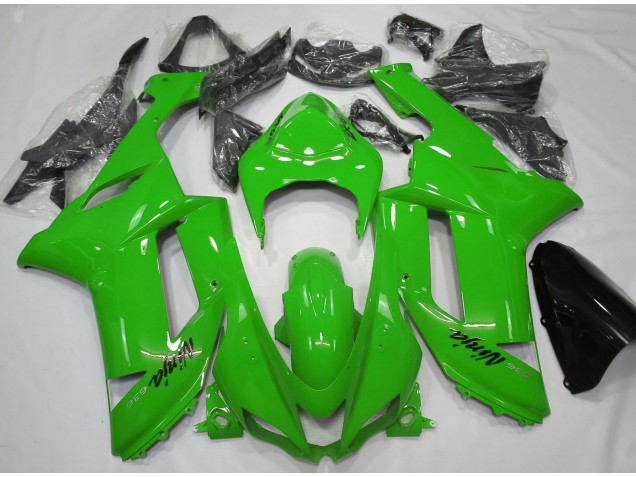2007-2008 Gloss Green Kawasaki ZX6R Motorcycle Fairings 2007-2008 Gloss Green Kawasaki ZX6R Motorcycle Fairings