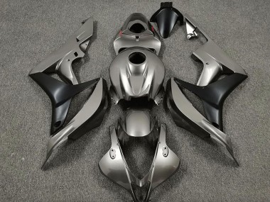 2007-2008 Gloss Grey and Black Honda CBR600RR Motorcycle Fairings