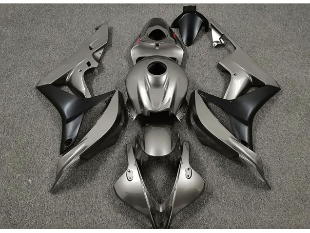 2007-2008 Gloss Grey and Black Honda CBR600RR Motorcycle Fairings 2007-2008 Gloss Grey and Black Honda CBR600RR Motorcycle Fairings