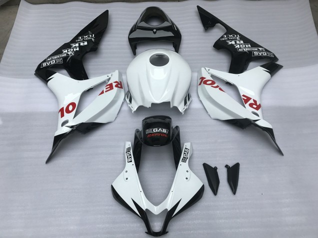 2007-2008 Gloss White & Red Repsol Honda CBR600RR Motorcycle Fairings 2007-2008 Gloss White & Red Repsol Honda CBR600RR Motorcycle Fairings