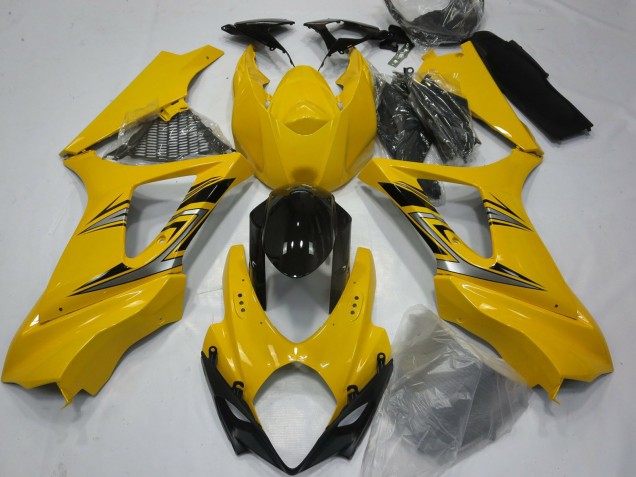 2007-2008 Gloss Yellow Suzuki GSXR 1000 Motorcycle Fairings