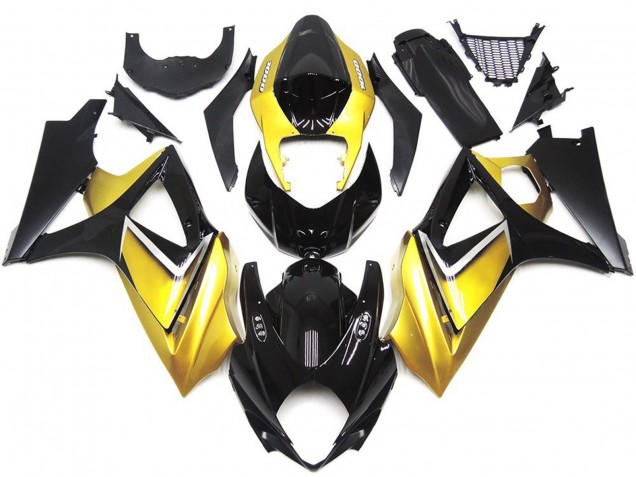 2007-2008 Gold Yellow Custom OEM Style Suzuki GSXR 1000 Motorcycle Fairings 2007-2008 Gold Yellow Custom OEM Style Suzuki GSXR 1000 Motorcycle Fairings