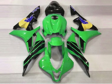 2007-2008 Green & Blue Bull Honda CBR600RR Motorcycle Fairings