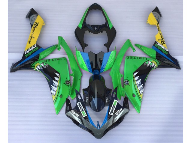 2007-2008 Green Shark Yamaha R1 Motorcycle Fairings 2007-2008 Green Shark Yamaha R1 Motorcycle Fairings