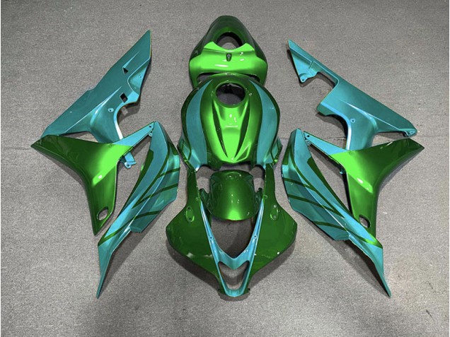 2007-2008 Green & Teal Honda CBR600RR Motorcycle Fairings 2007-2008 Green & Teal Honda CBR600RR Motorcycle Fairings