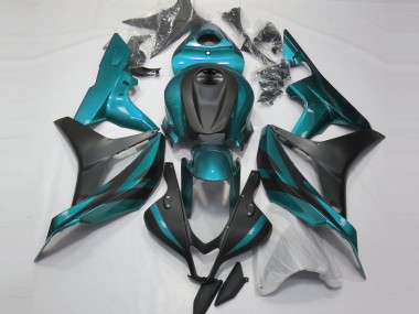 2007-2008 Light Blue and Matte Black Honda CBR600RR Motorcycle Fairings