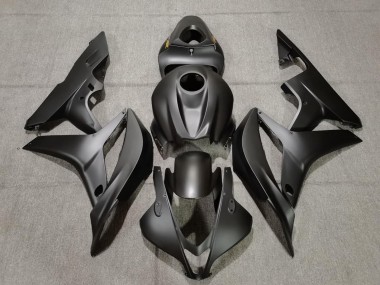 2007-2008 Matte Black Gold Decals Honda CBR600RR Motorcycle Fairings