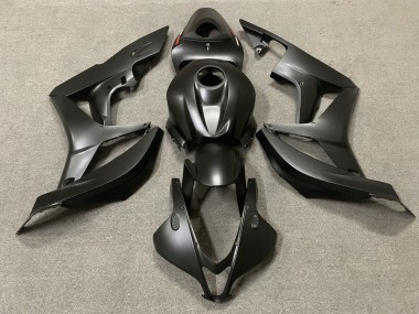 2007-2008 Matte Black Red Decal Honda CBR600RR Motorcycle Fairings