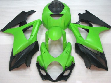 2007-2008 Matte Green Suzuki GSXR 1000 Motorcycle Fairings