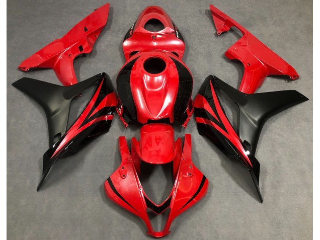 2007-2008 Pearl Red & Black Honda CBR600RR Motorcycle Fairings 2007-2008 Pearl Red & Black Honda CBR600RR Motorcycle Fairings